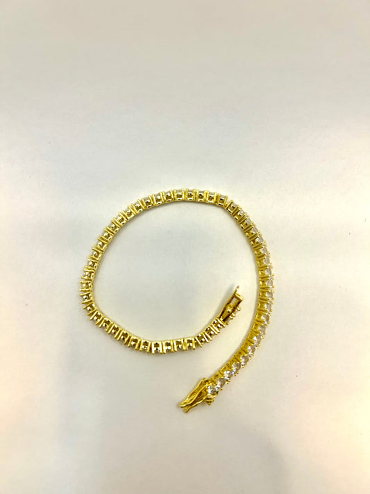Vintage Goldtone Tennis Bracelet