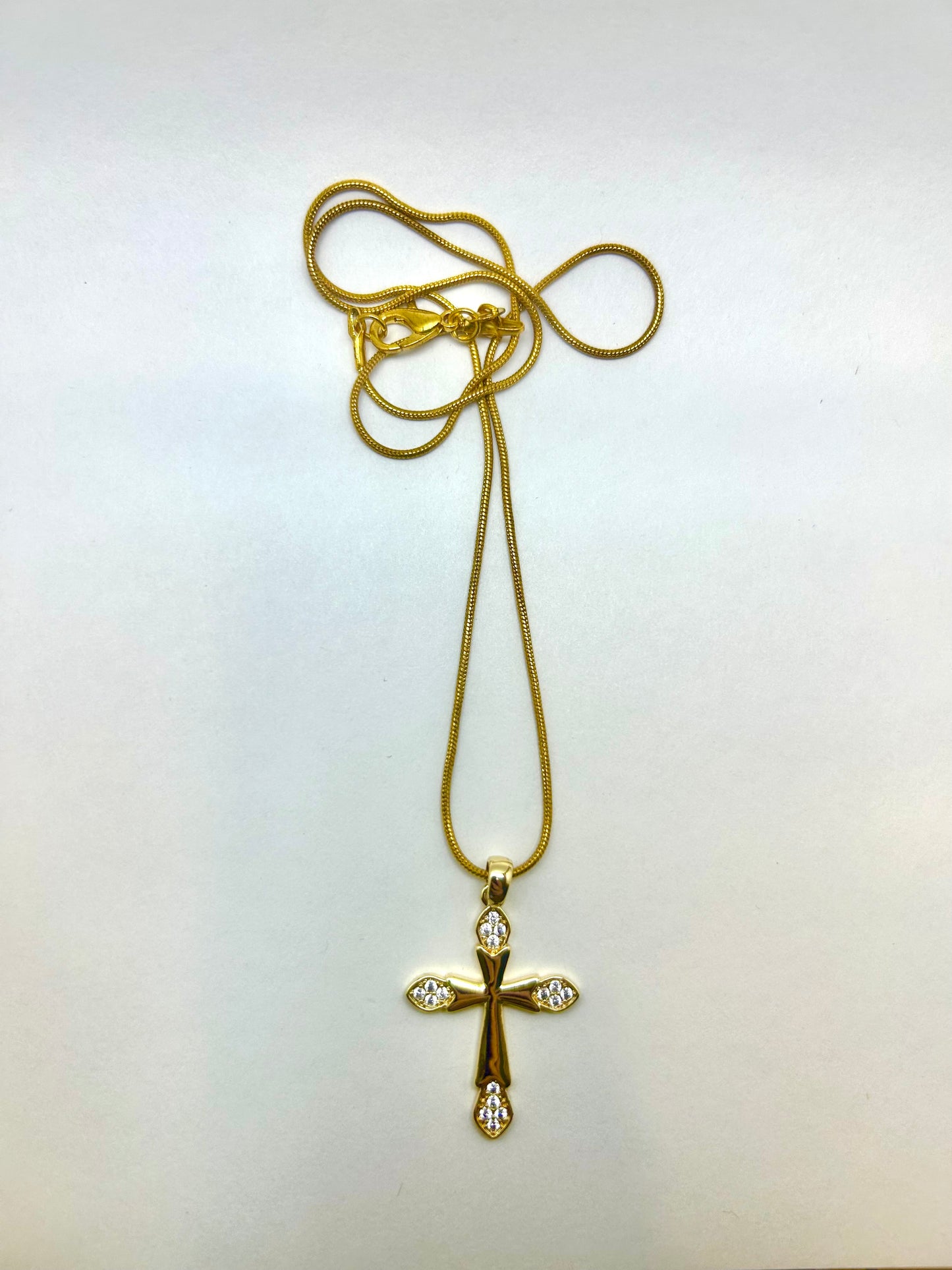 Angel Gem Cross Necklace